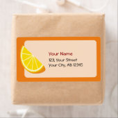 Étiquette tranche orange (En situation)