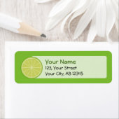 Étiquette Tranches de chaux (En situation)