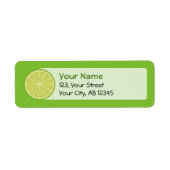 Étiquette Tranches de chaux (Devant)