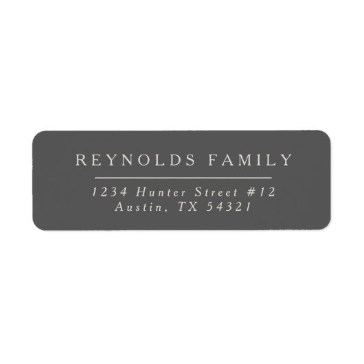 Étiquette Tranquillité (Devant)