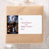 Étiquette TRANSFIGURATION DE JÉSUS, blanc (En situation)