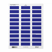 Étiquette Transformez votre espace avec un bleu élégant (Feuille entière)