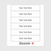 Étiquette Transparent De Moitié De Pouce Sur 3 Pou (Feuille)