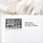 Étiquette Transport de chevaux tiré à New York (En situation)