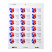 Étiquette Transylvanie (Feuille entière)