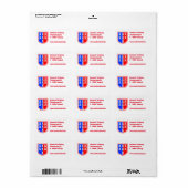 Étiquette Transylvanie (Feuille entière)