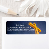 Étiquette Traverser avec chemin laiteux sur la plage de Pens (En situation)