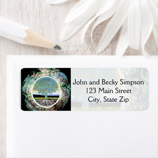 Étiquette Tree of Life (En situation)