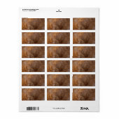 Étiquette Tree rings (Feuille entière)