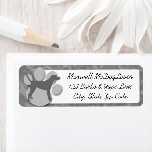 Étiquette Trek Walker Coonhound Silhouette (En situation)