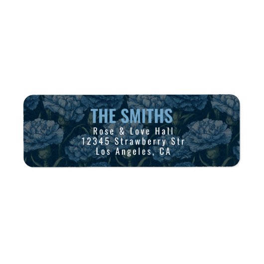 Étiquette Trendy Carnation Inspired Countryside Wedding (Devant)