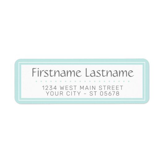 Étiquette Trendy Chic White Simple Styled Typography Script (Devant)