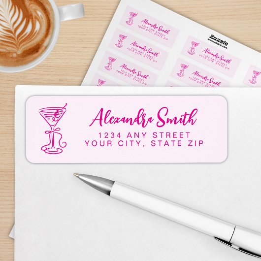 Étiquette Trendy Pink Dirty Thirty 30th Birthday