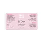 Étiquette Trendy Retro Pink 1 OZ 30ml Dropper Bottle (Devant)