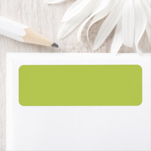Étiquette Trendy Soft Chartreuse Address Labels (En situation)