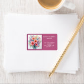 Étiquette Trendy Wildflowers Beautiful Luxury Collection (En situation)