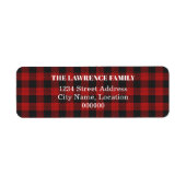 Étiquette Très joli | Buffalo Plaid Holiday (Devant)