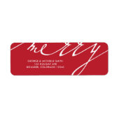 Étiquette Très Joyeux Noël (Devant)