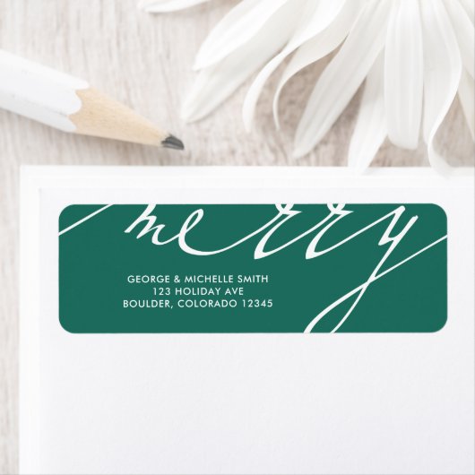 Étiquette Très Joyeux Noël (En situation)