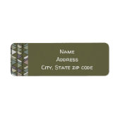 Étiquette Triangles Camo (Devant)