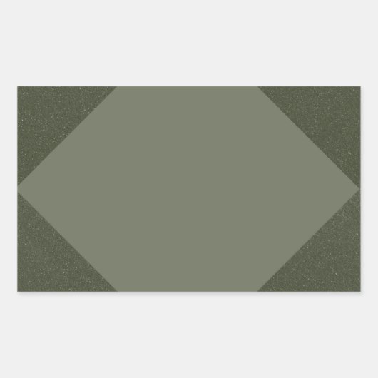 Étiquette Triangulaire Vert Mousse Élégant (Devant)