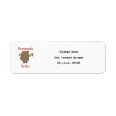 Étiquette Tribu de la Trompette Chat Personnaliser l'Adresse (Devant)