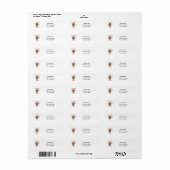 Étiquette Tribu de la Trompette Chat Personnaliser l'Adresse (Feuille entière)
