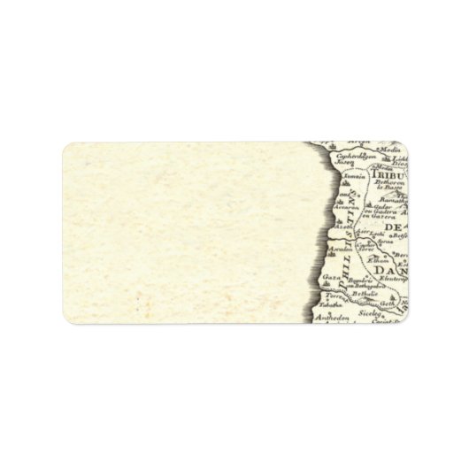 Étiquette Tribus d'Israël Antique Carte Élégante (Devant)