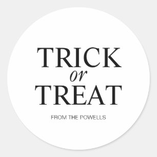 ÉTIQUETTE TRICK OU TRAITEMENT
