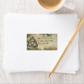 Étiquette Triquetra Natural (En situation)