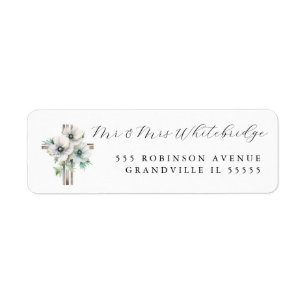 Étiquette Trois Anémones et la conception chrétienne inter-r