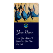 Étiquette TROIS ANGES EN BLEU, Sapphire (Devant)