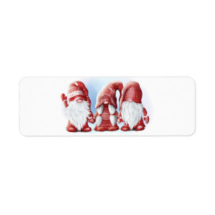 Étiquette Trois gnomes amusants de Noël Café Mug Servant T