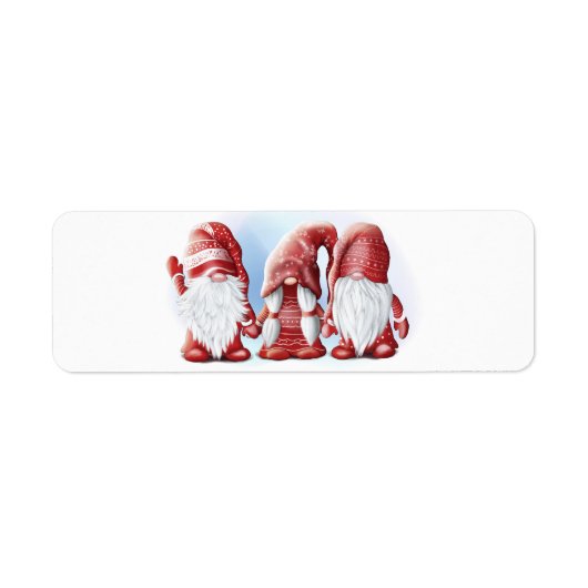 Étiquette Trois gnomes amusants de Noël Café Mug Servant Tr (Devant)