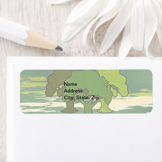 ÉTIQUETTE TROIS OAK-ARBRES (En situation)