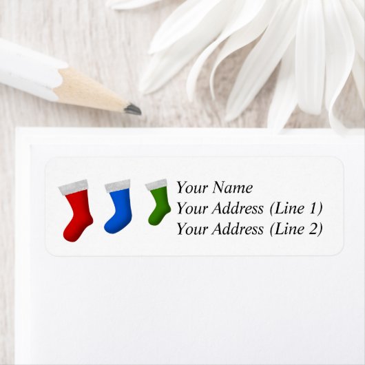 Étiquette Trois objets de Noël (En situation)