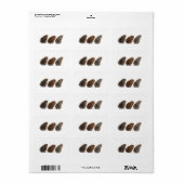 Étiquette Trois pinecones (Feuille entière)