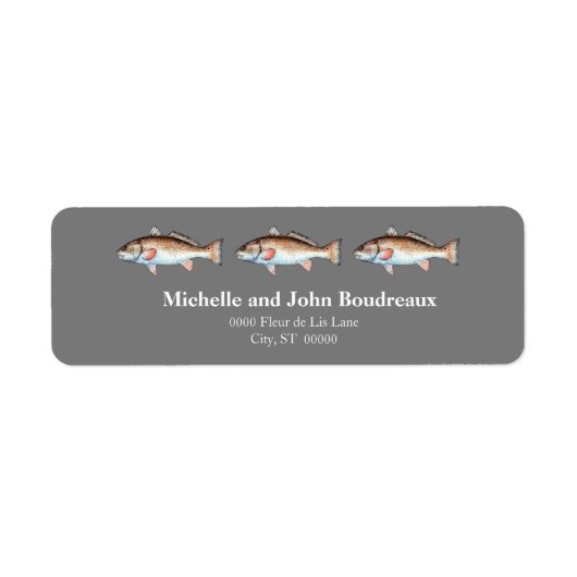 Étiquette Trois sébastes en gris (Devant)