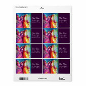 Étiquette TROISIÈME MASQUE /Concepteur de costumes, Artiste  (Feuille entière)