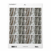 Étiquette Tronc d'arbre (Feuille entière)