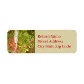 Étiquette Tronc d'arbre à bouleau (Devant)