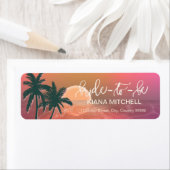 Étiquette Tropical Isle Sunrise Mariée à être rose ID581 (En situation)