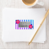 Étiquette Tropical moderne, Hibiscus (En situation)