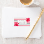 Étiquette Tropical moderne, Hibiscus Stripe (En situation)