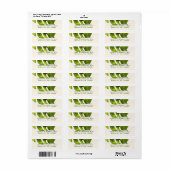 Étiquette Tropical Palm Leaf Summer Elegant Modern Wedding (Feuille entière)