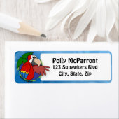 Étiquette Tropical Scarlet Macaw (En situation)