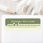 Étiquette Trous d'arête en papier déchiré (En situation)