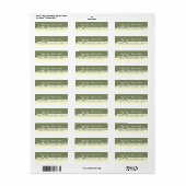 Étiquette Trous d'arête en papier déchiré (Feuille entière)