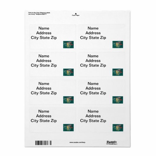 Étiquette Truite "Fin" Mouche mouillée mouillée mouillée à m (Feuille entière)