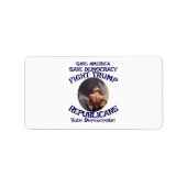 Étiquette Trump (Devant)